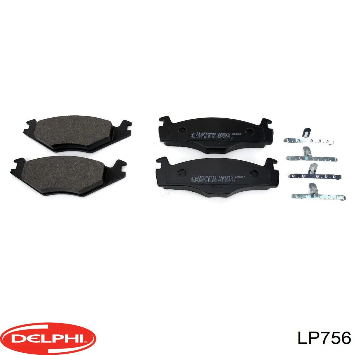 LP756 Delphi Колодки передние