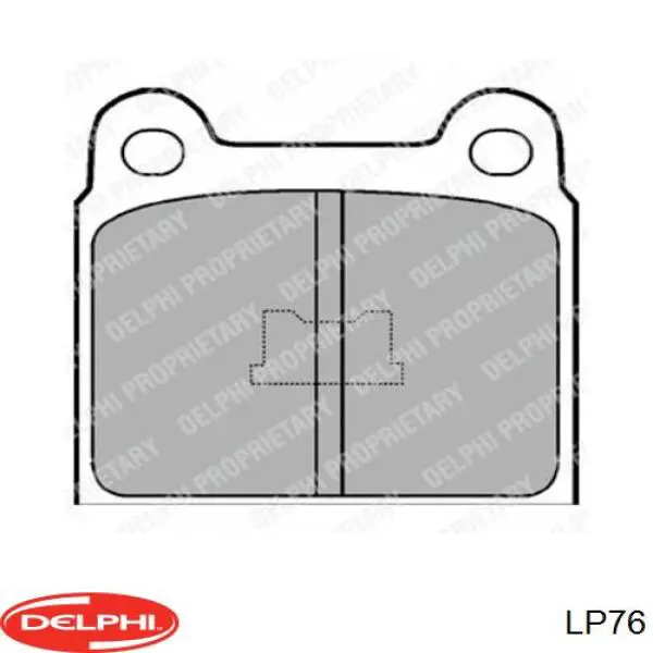 LP76 Delphi колодки тормозные передние дисковые