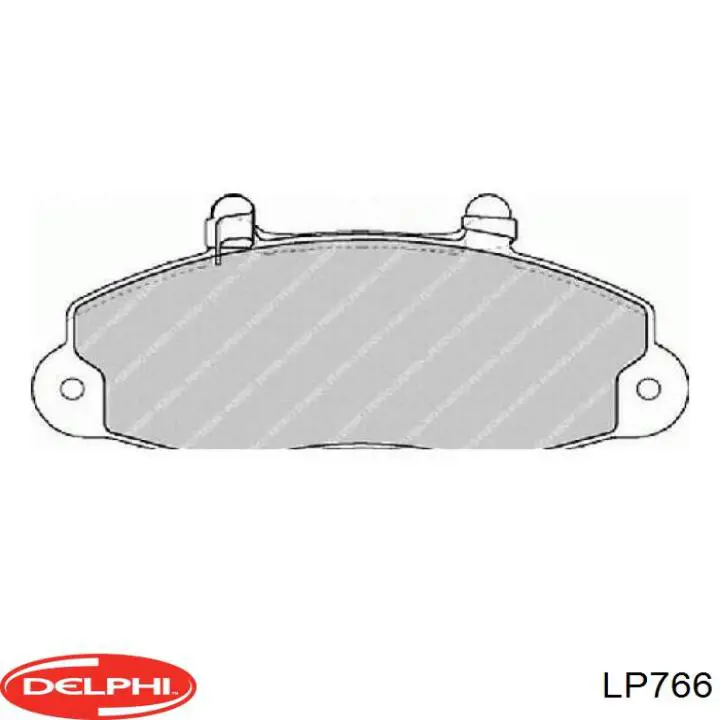 Передние тормозные колодки LP766 Delphi