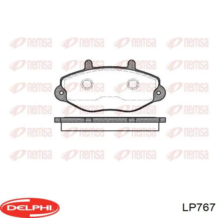 Передние тормозные колодки LP767 Delphi