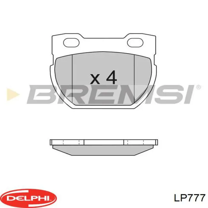 Купить LP777 Delphi Колодки тормозные задние, дисковые