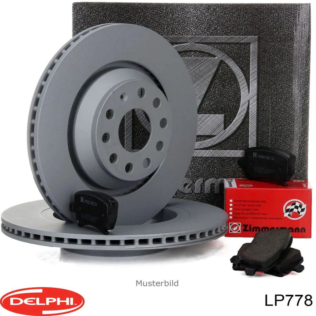 Передние тормозные колодки LP778 Delphi