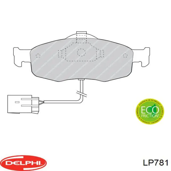 Купить LP781 Delphi Колодки тормозные