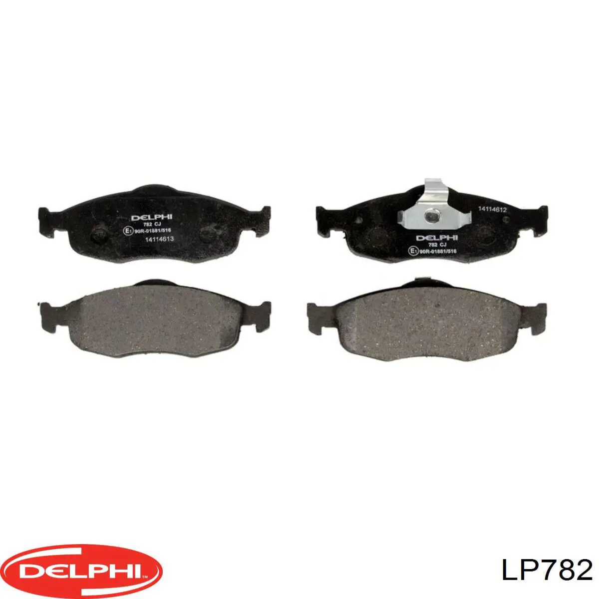 LP782 Delphi Колодки передние