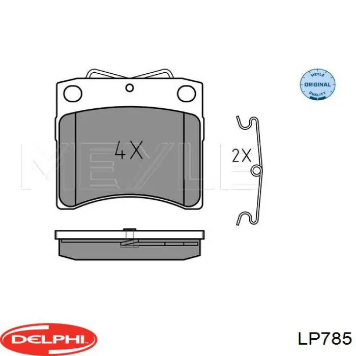 Купить LP785 Delphi Колодки тормозные