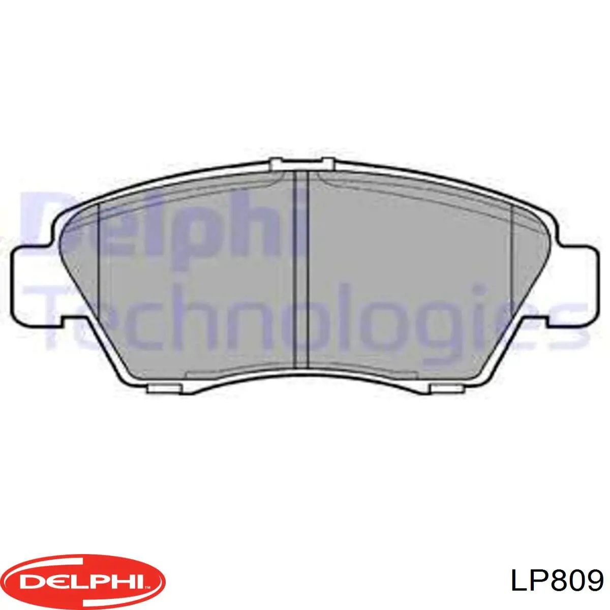 Передние тормозные колодки LP809 Delphi