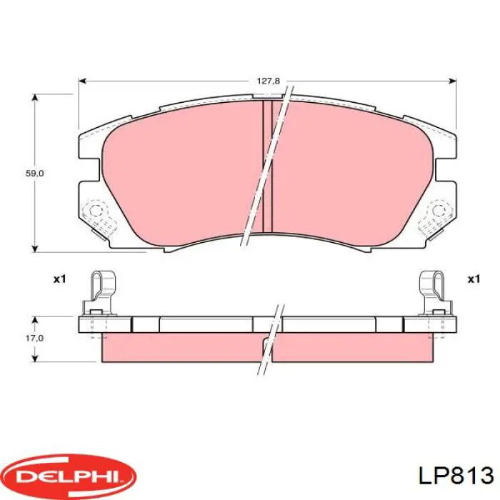 Колодки Delphi LP813 цена, от 12.26 USD