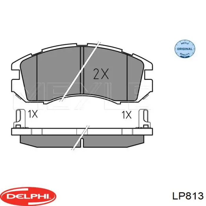 Купить LP813 Delphi Колодки тормозные
