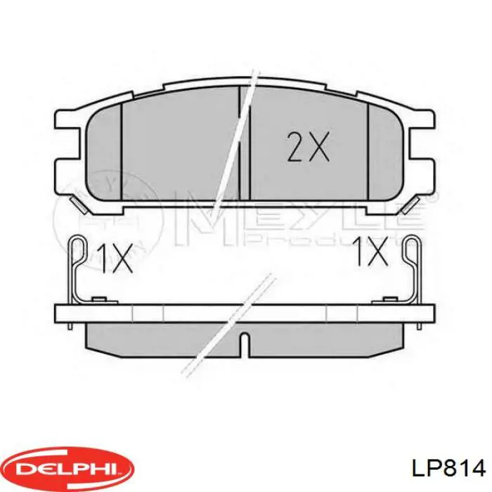 Колодки дисковые  Delphi LP814 цена, от 16.00 USD