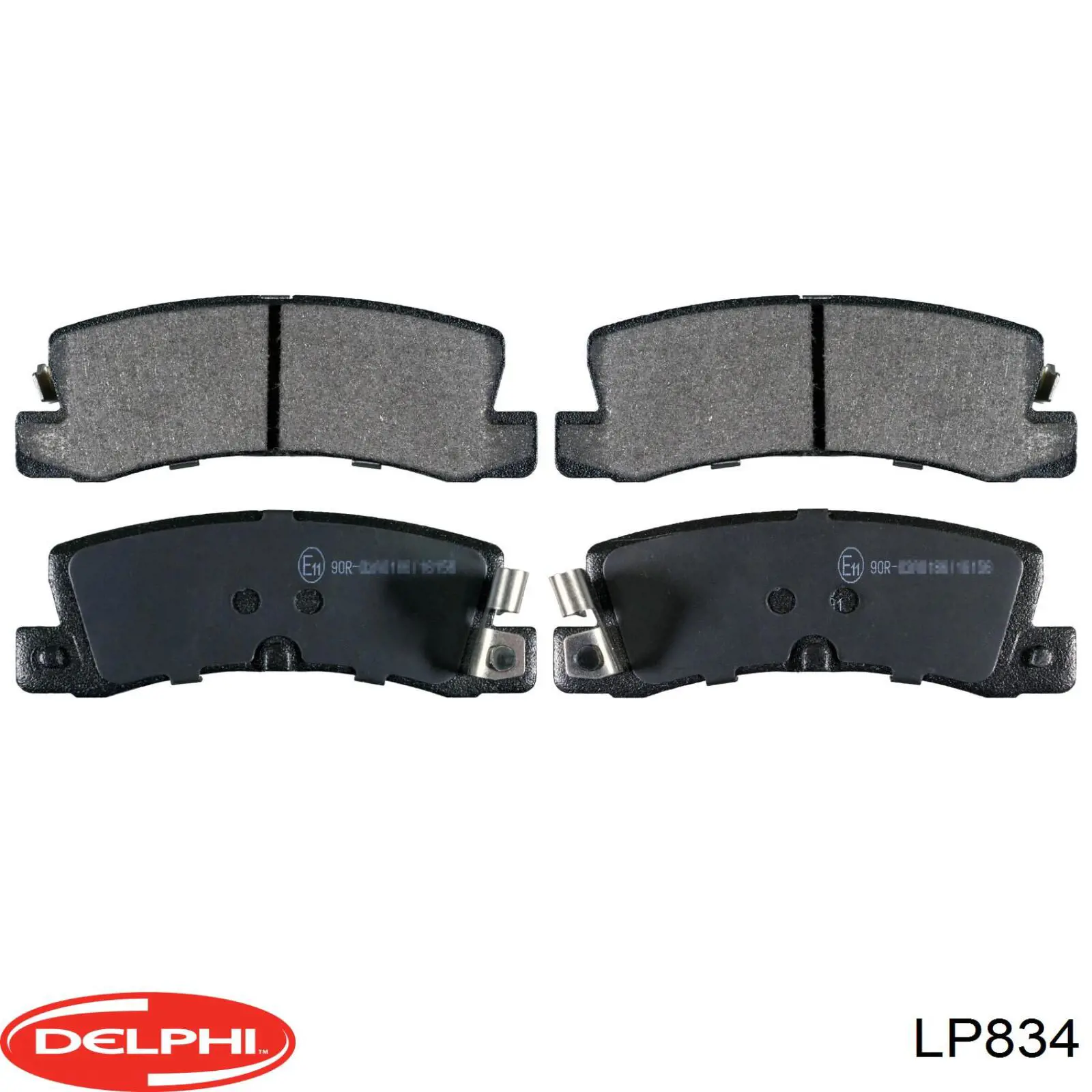 Купить LP834 Delphi Колодки тормозные задние, дисковые