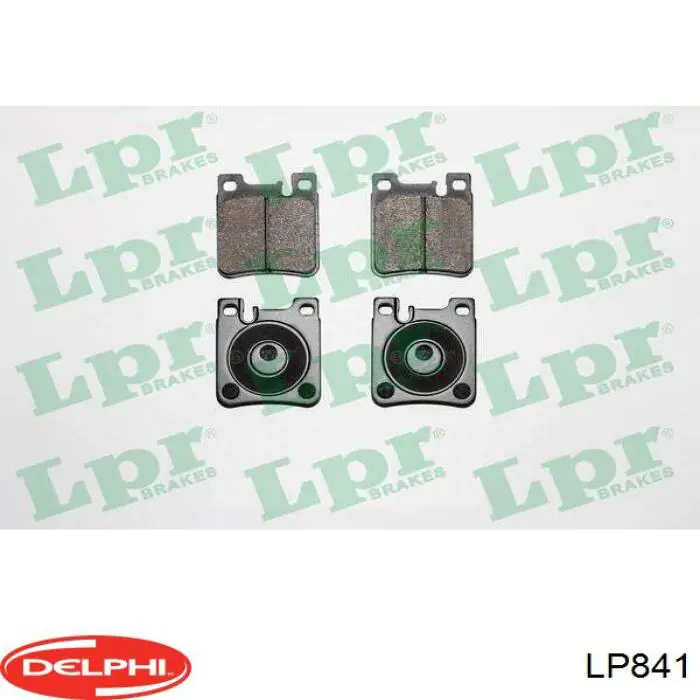 Задние тормозные колодки LP841 Delphi