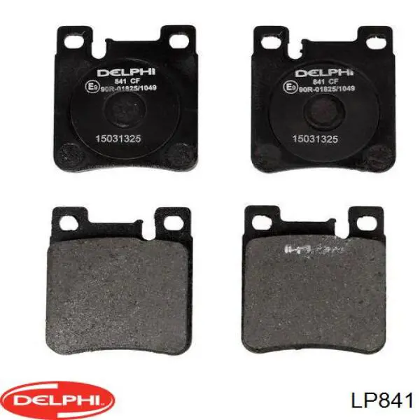 LP841 Delphi колодки тормозные задние дисковые