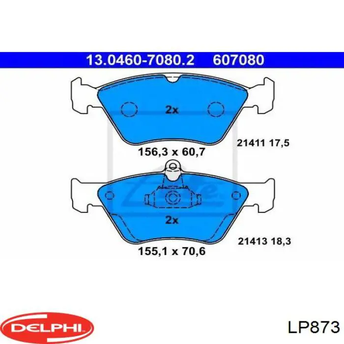 Колодки Delphi LP873 цена, от 21.82 USD