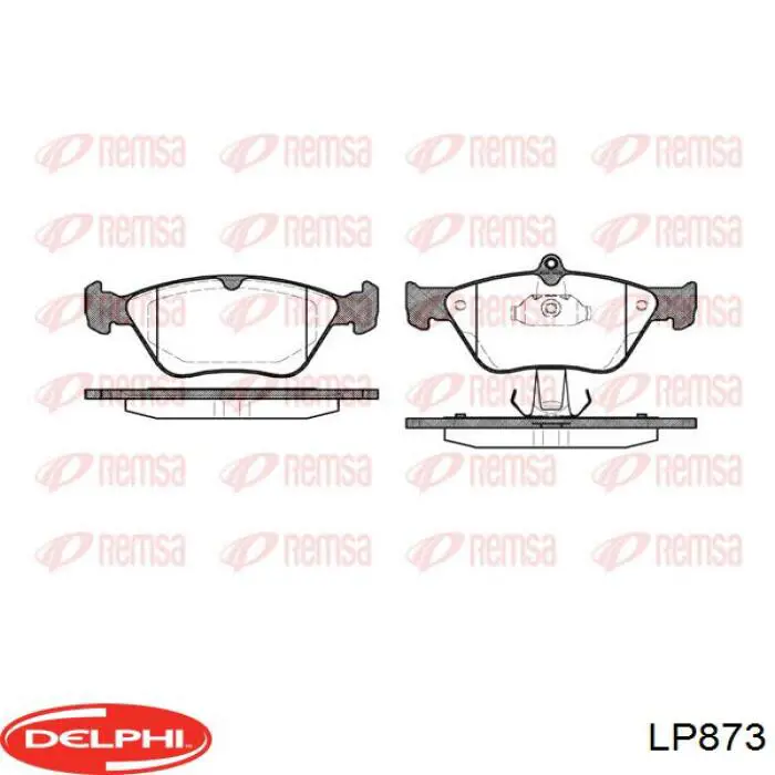Купить LP873 Delphi Колодки тормозные