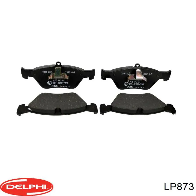 Тормозные колодки Delphi LP873