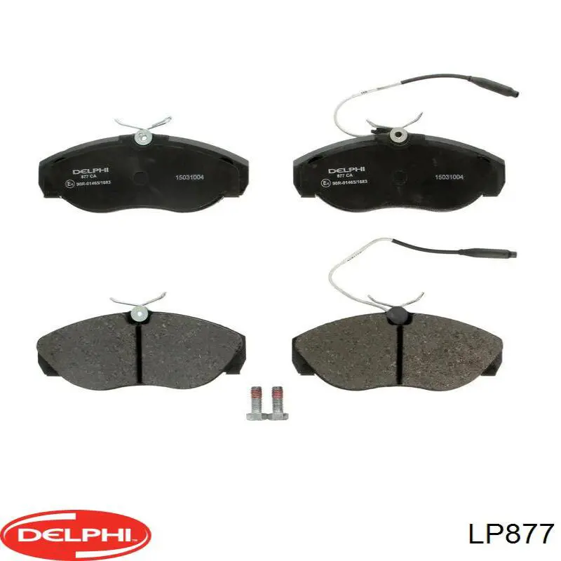 LP877 Delphi колодки тормозные передние дисковые