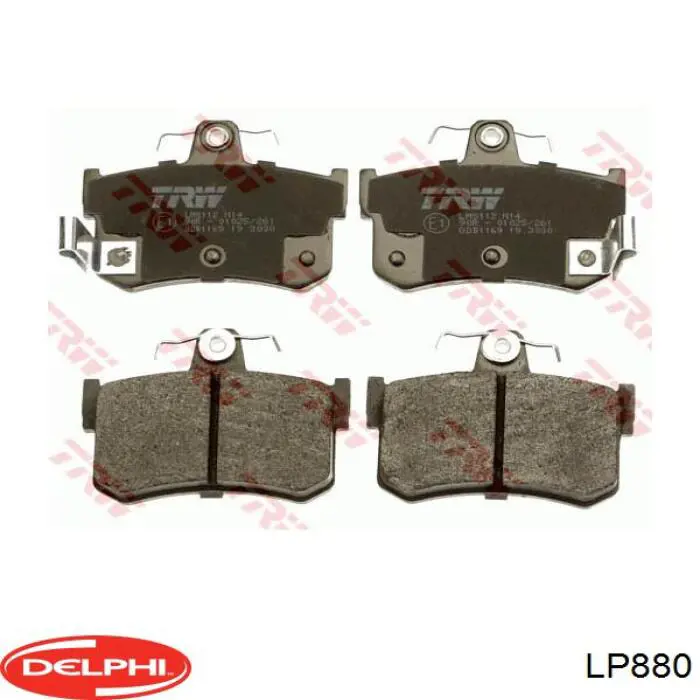 Колодки дисковые  Delphi LP880 цена, от 22.42 USD