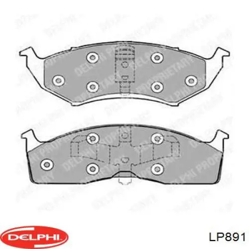 Купить LP891 Delphi Колодки тормозные