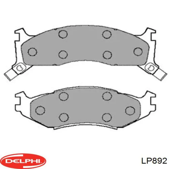 LP892 Delphi колодки тормозные передние дисковые
