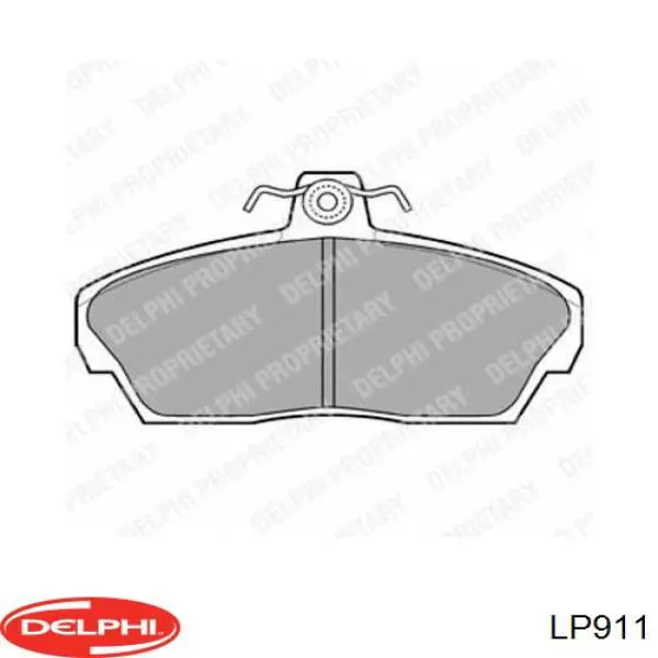 LP911 Delphi колодки тормозные передние дисковые