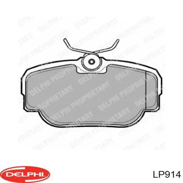 LP914 Delphi колодки тормозные задние дисковые