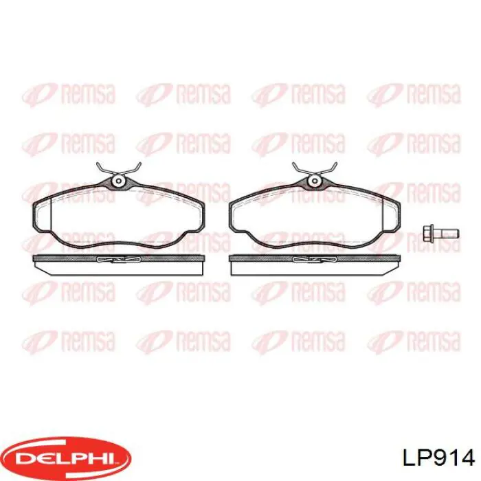 Колодки дисковые  Delphi LP914 цена, от 19.12 USD