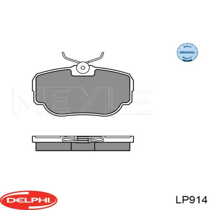 Купить LP914 Delphi Колодки тормозные задние, дисковые