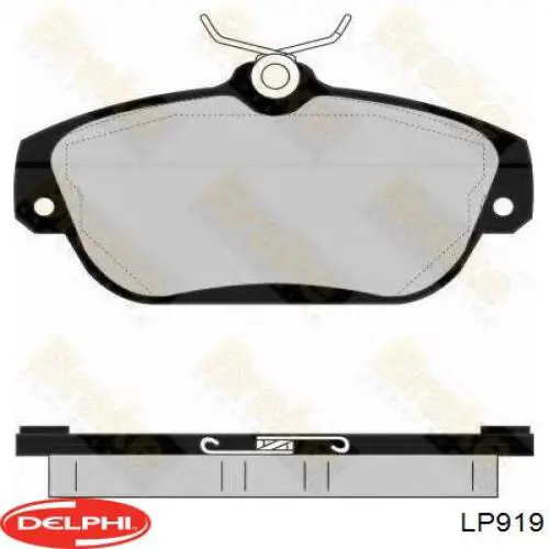 Передние тормозные колодки LP919 Delphi