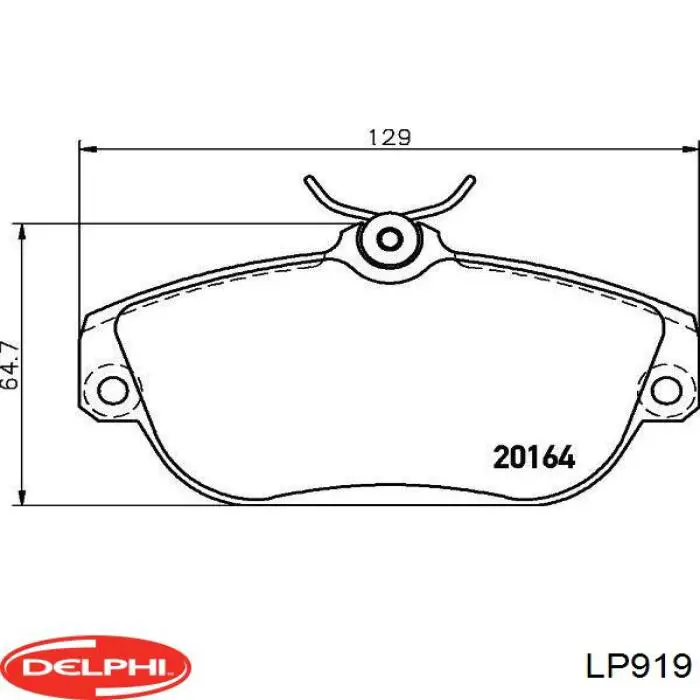 Тормозные колодки Delphi LP919