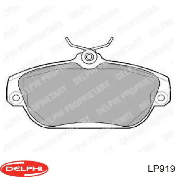 LP919 Delphi колодки тормозные передние дисковые