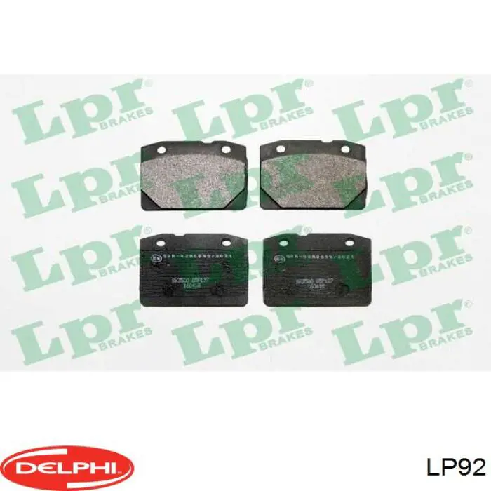 LP92 Delphi Колодки передние