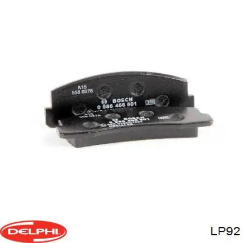 Купить LP92 Delphi Колодки тормозные