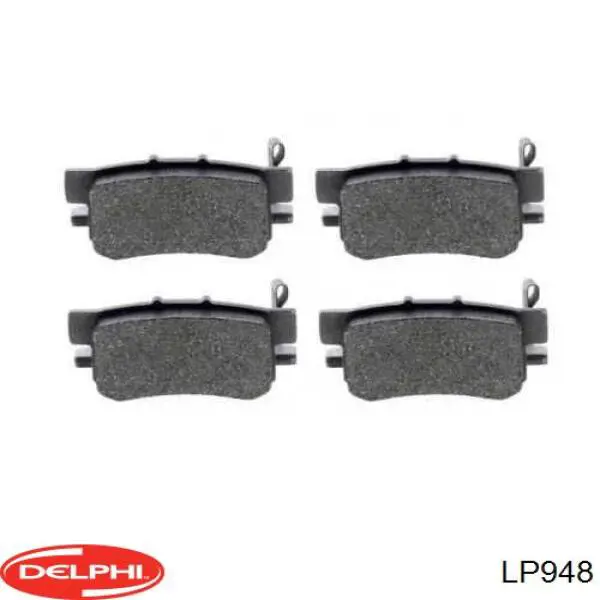 Задние тормозные колодки LP948 Delphi