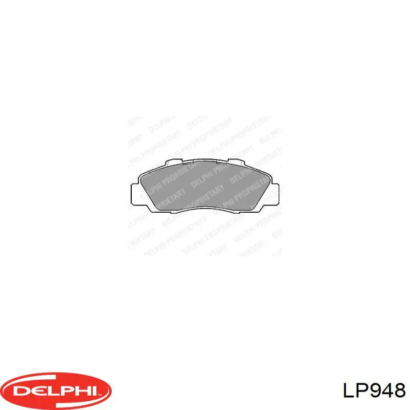 Задние дисковые колодки Delphi LP948