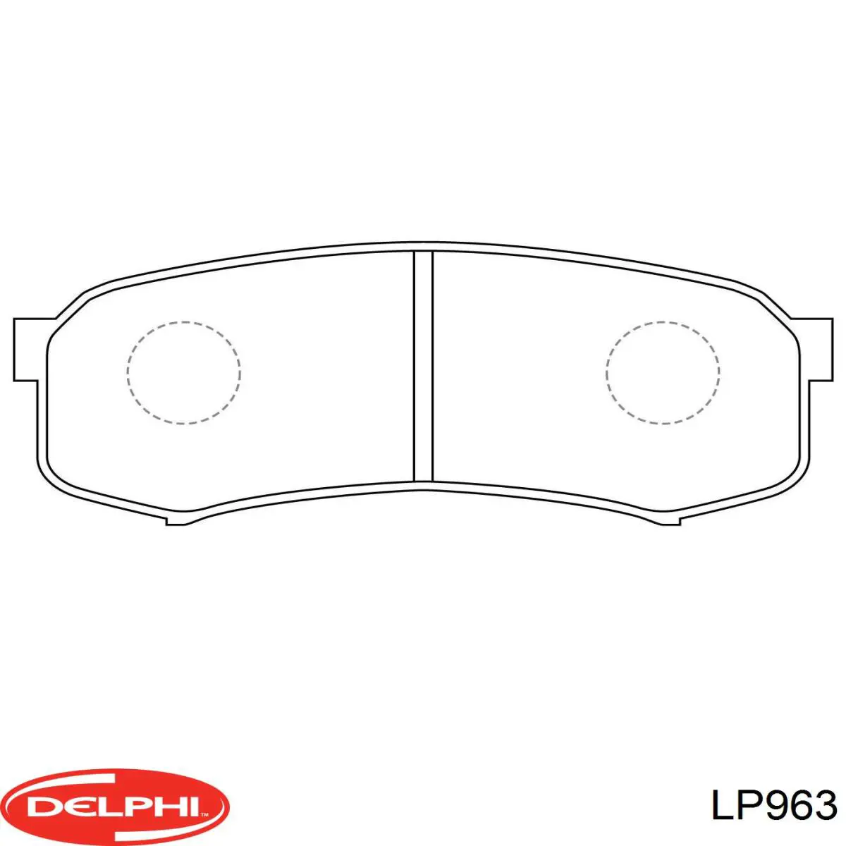 Задние дисковые колодки Delphi LP963