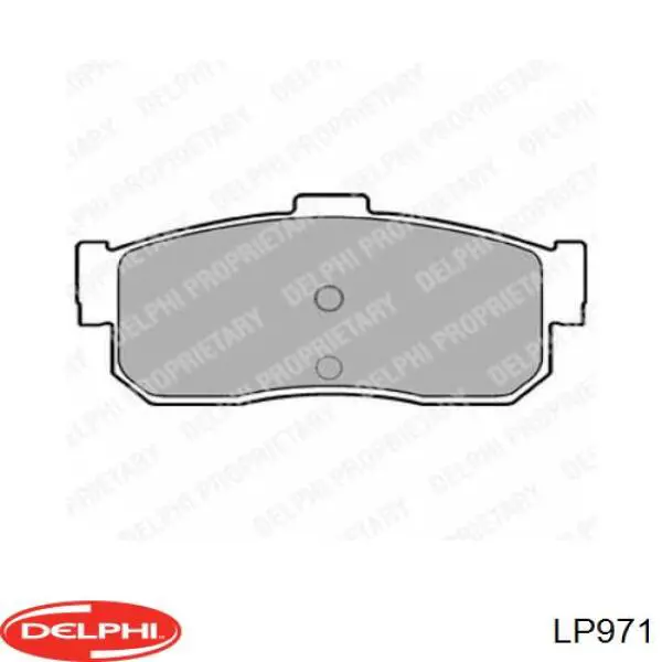 LP971 Delphi колодки тормозные задние дисковые