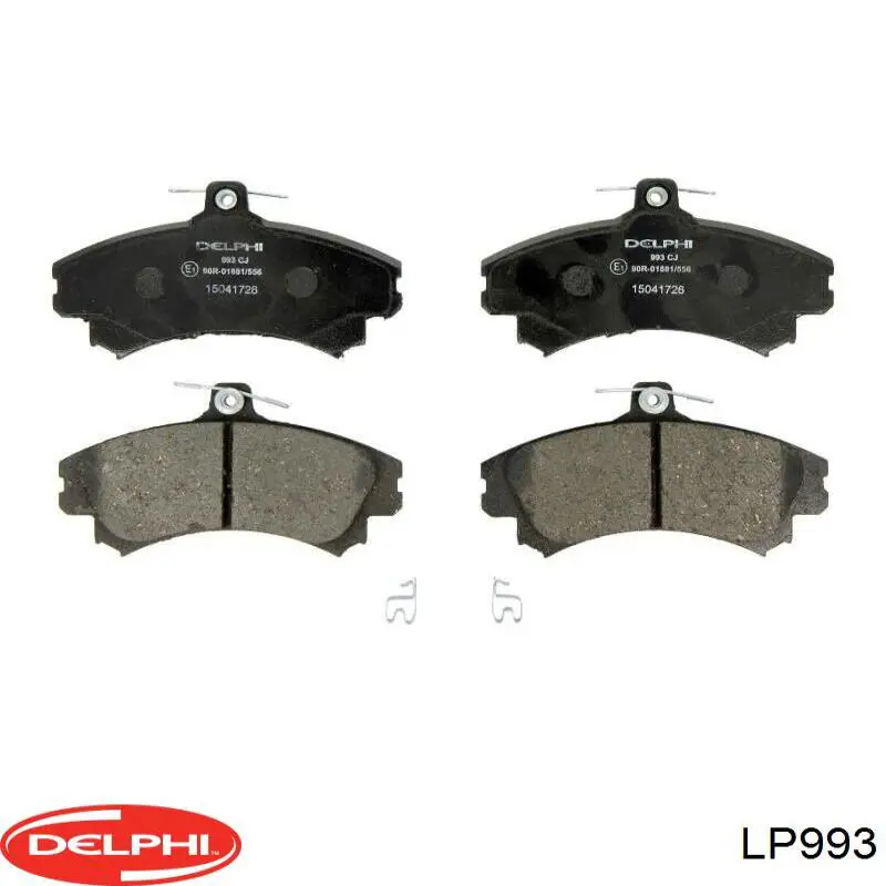 LP993 Delphi колодки тормозные передние дисковые