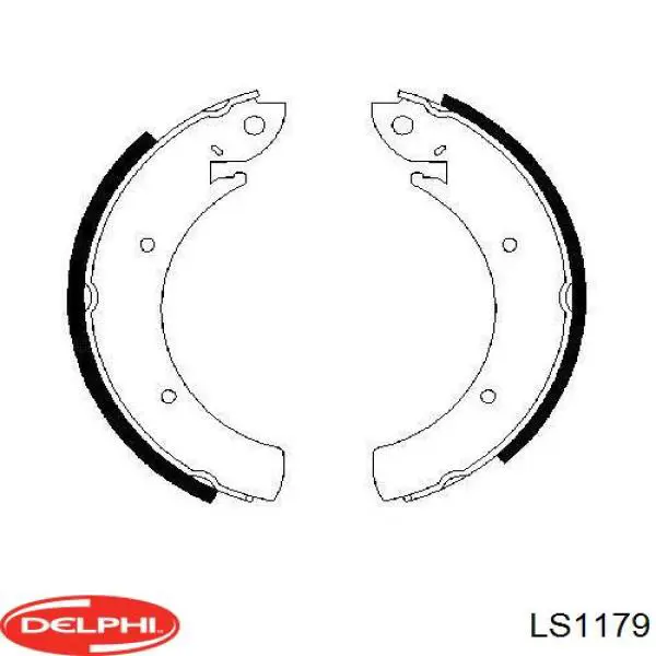 Задние барабанные колодки LS1179 Delphi