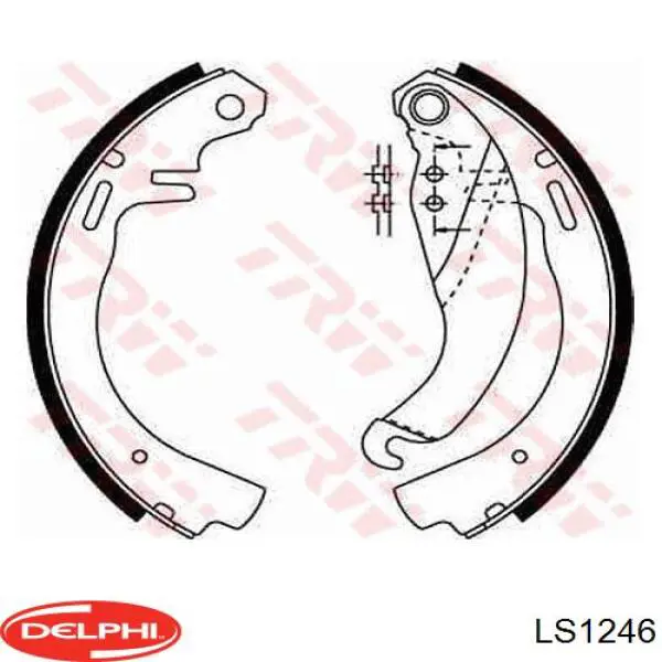 Задние барабанные колодки 361237B Jurid/Bendix