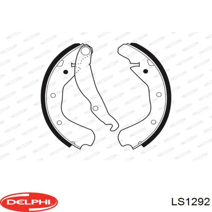 Задние барабанные колодки LS1292 Delphi