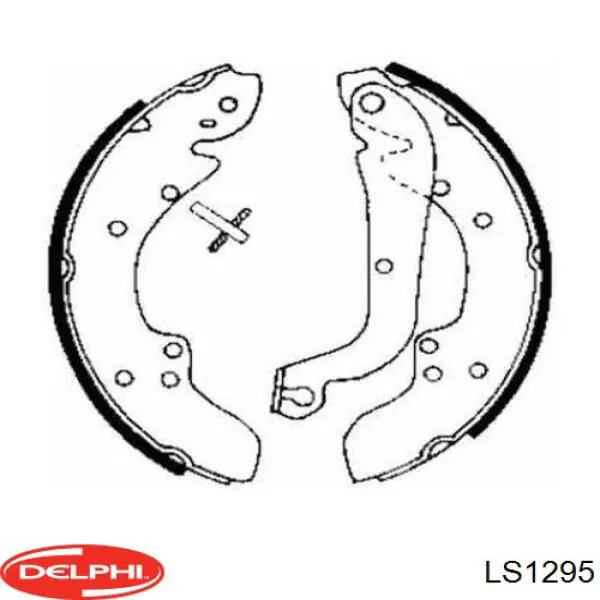 Колодки гальмові задні, барабанні LS1295 Delphi