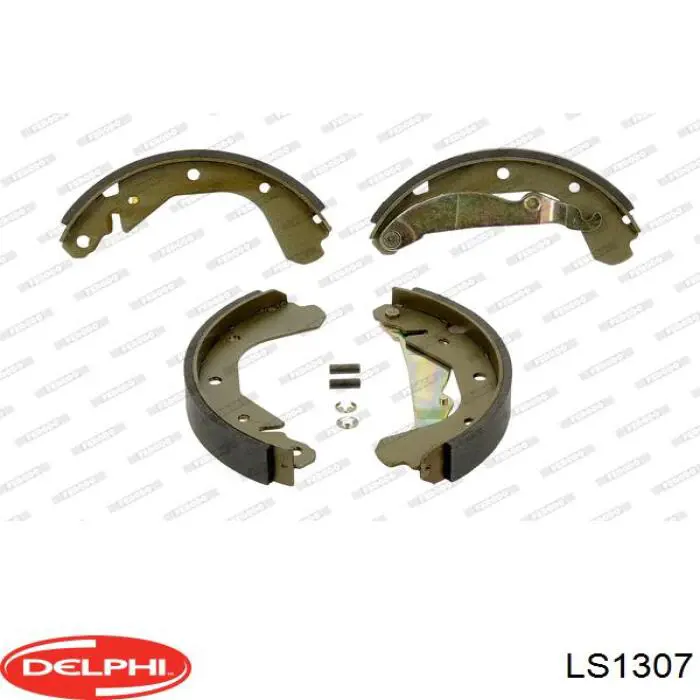 Тормоза рабочие задние ножные и тормозные барабаны Delphi LS1307 цена, от 16.35 USD