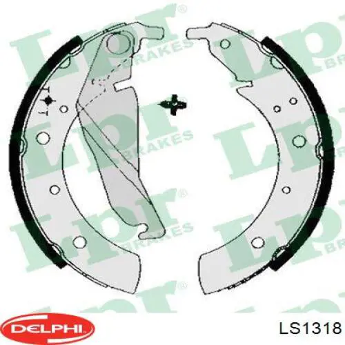 Задние барабанные колодки LS1318 Delphi