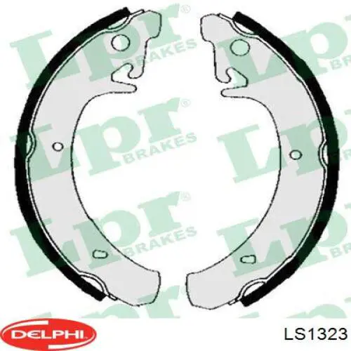 LS1323 Delphi Барабанные тормозные колодки