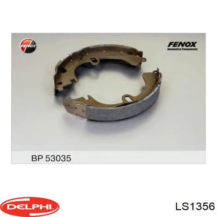 Задние барабанные колодки LS1356 Delphi