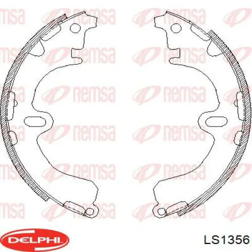 Тормоза рабочие задние ножные и тормозные барабаны Delphi LS1356 цена, от 17.61 USD