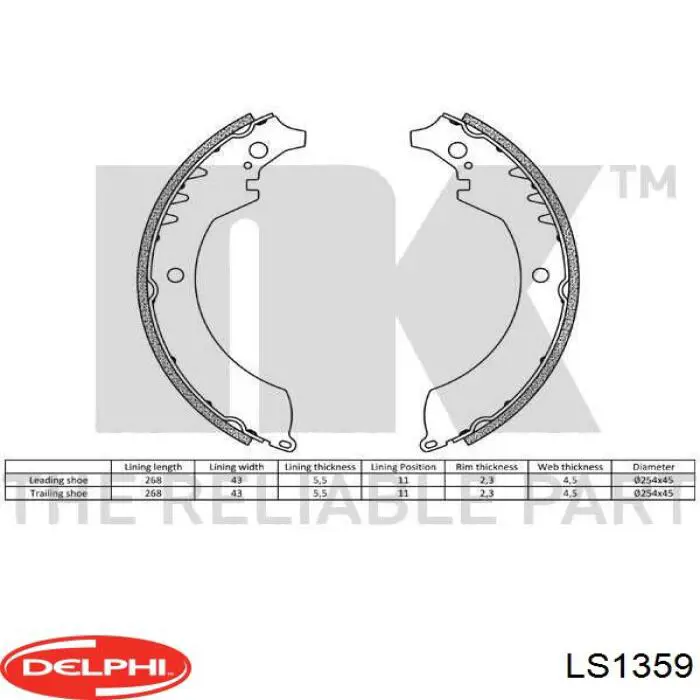 Тормоза рабочие задние ножные и тормозные барабаны Delphi LS1359 цена, от 26.99 USD