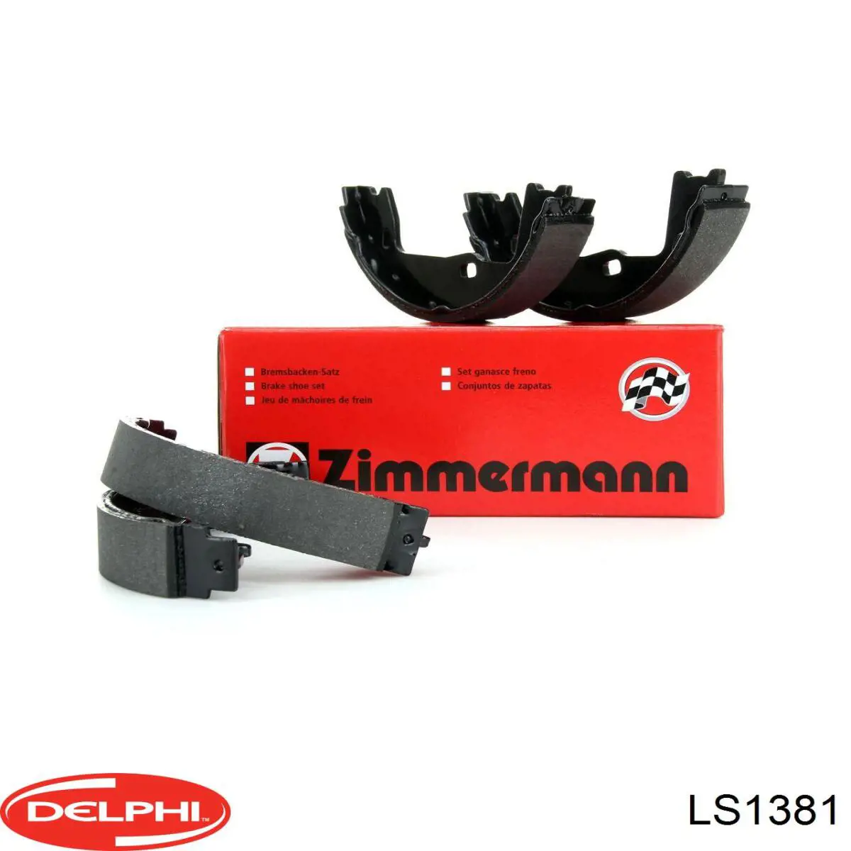Купить LS1381 Delphi Колодки ручника/стояночного тормоза