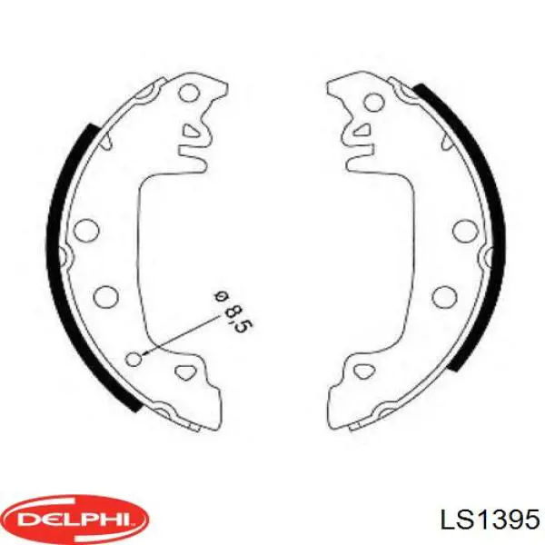 Тормоза рабочие задние ножные и тормозные барабаны Delphi LS1395 цена, от 24.49 USD