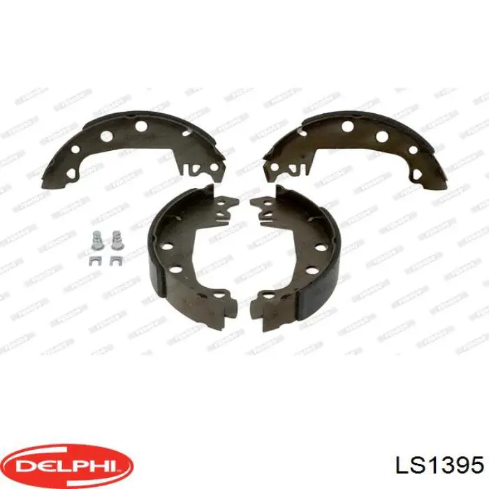 Купить LS1395 Delphi Задние барабанные тормозные колодки